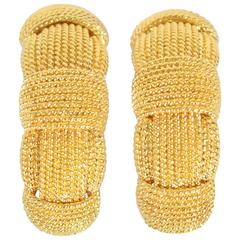 Roberto Coin Gold Half Hoop Earrings Roberto Coin Gold Half Hoop Earrings