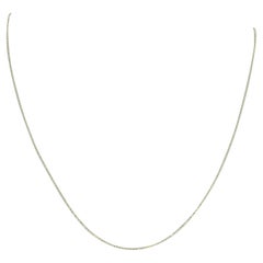 Yellow Gold Diamond Cut Bead Chain Necklace, 14k Spring Ring Clasp