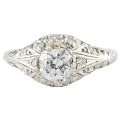 Art Deco Diamond and Filigree Ring