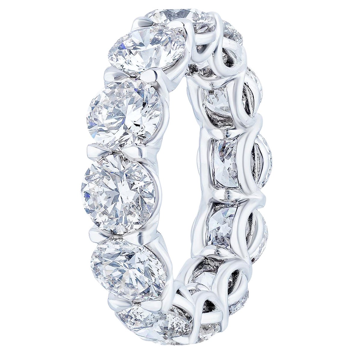 8.52 Carat '70pt each' Round Brilliant Diamond Eternity Ring Band