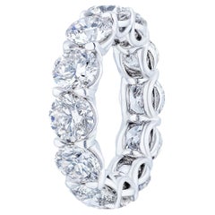 Used 8.52 Carat '70pt each' Round Brilliant Diamond Eternity Ring Band