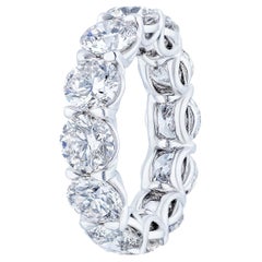 GIA Certified 8.40 Carat '70pt each' Round Brilliant Diamond Eternity Ring Band