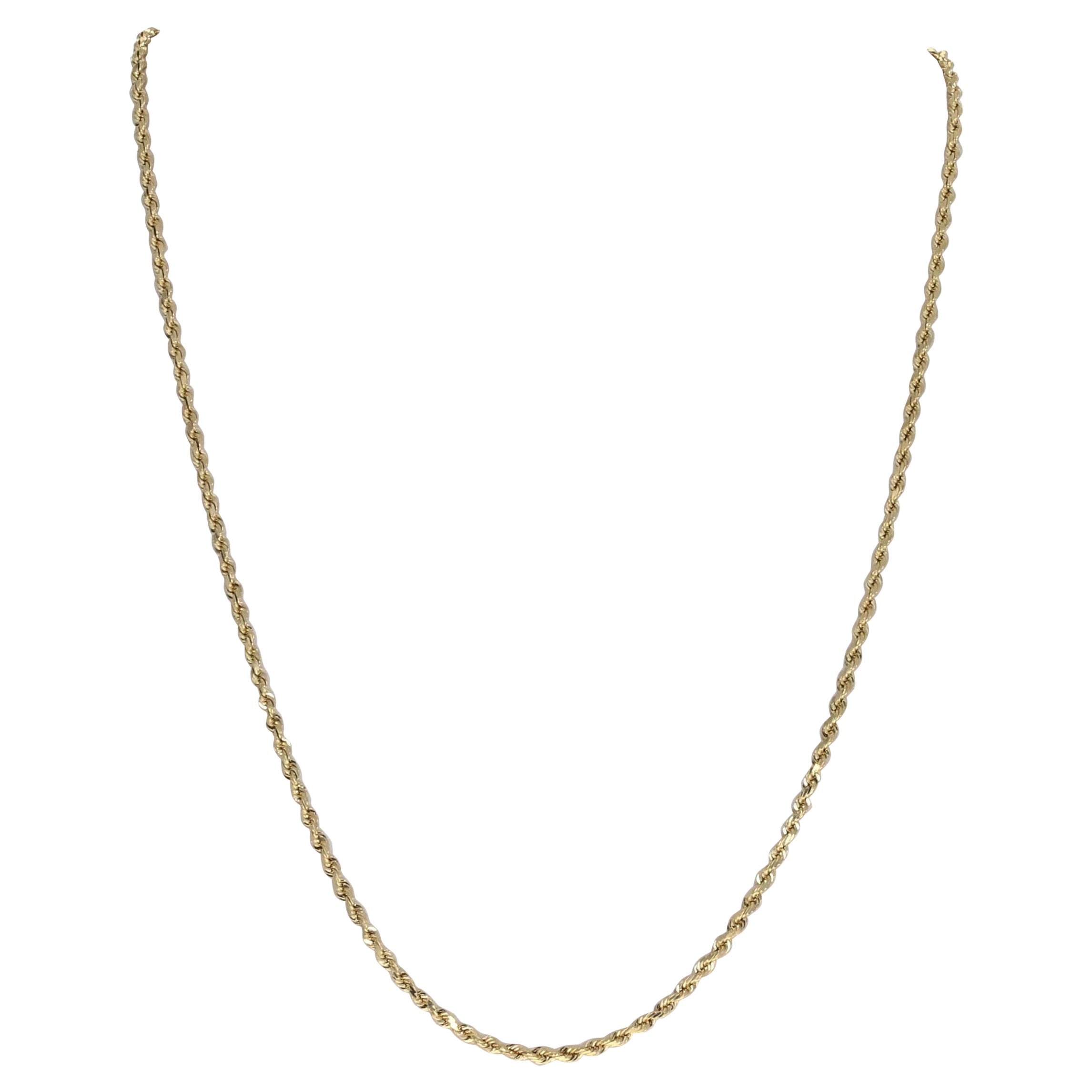 Fixed Bead Tube or Bar Chain in Yellow Gold, circa 1970 at 1stDibs