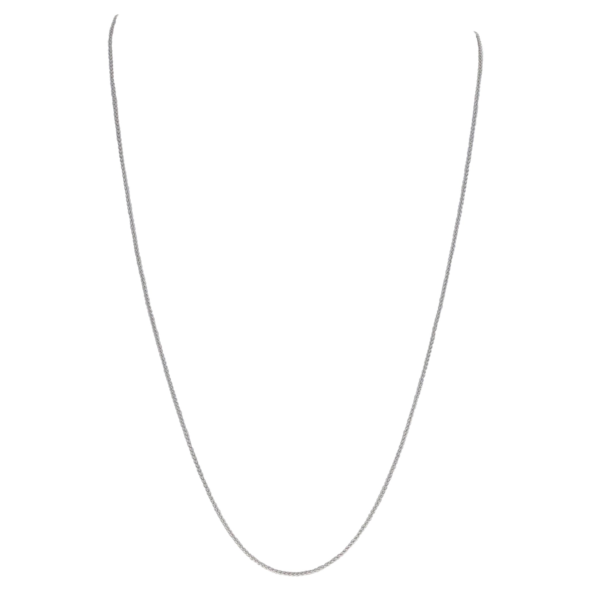 Solid 10k Real Gold Wheat Chain Necklace For Men Women – Durable Lobster Clasp
