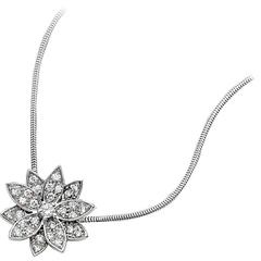 Van Cleef & Arpels Lotus Collection Diamond Gold Necklace