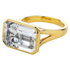 Used Syna Yellow Gold Mogul Ring with Rock Crystal