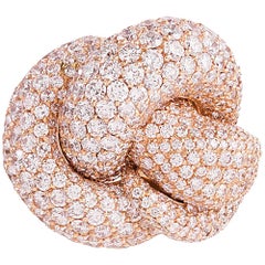 Palmiero 11.64 Carats Diamonds Gold Snake Ring