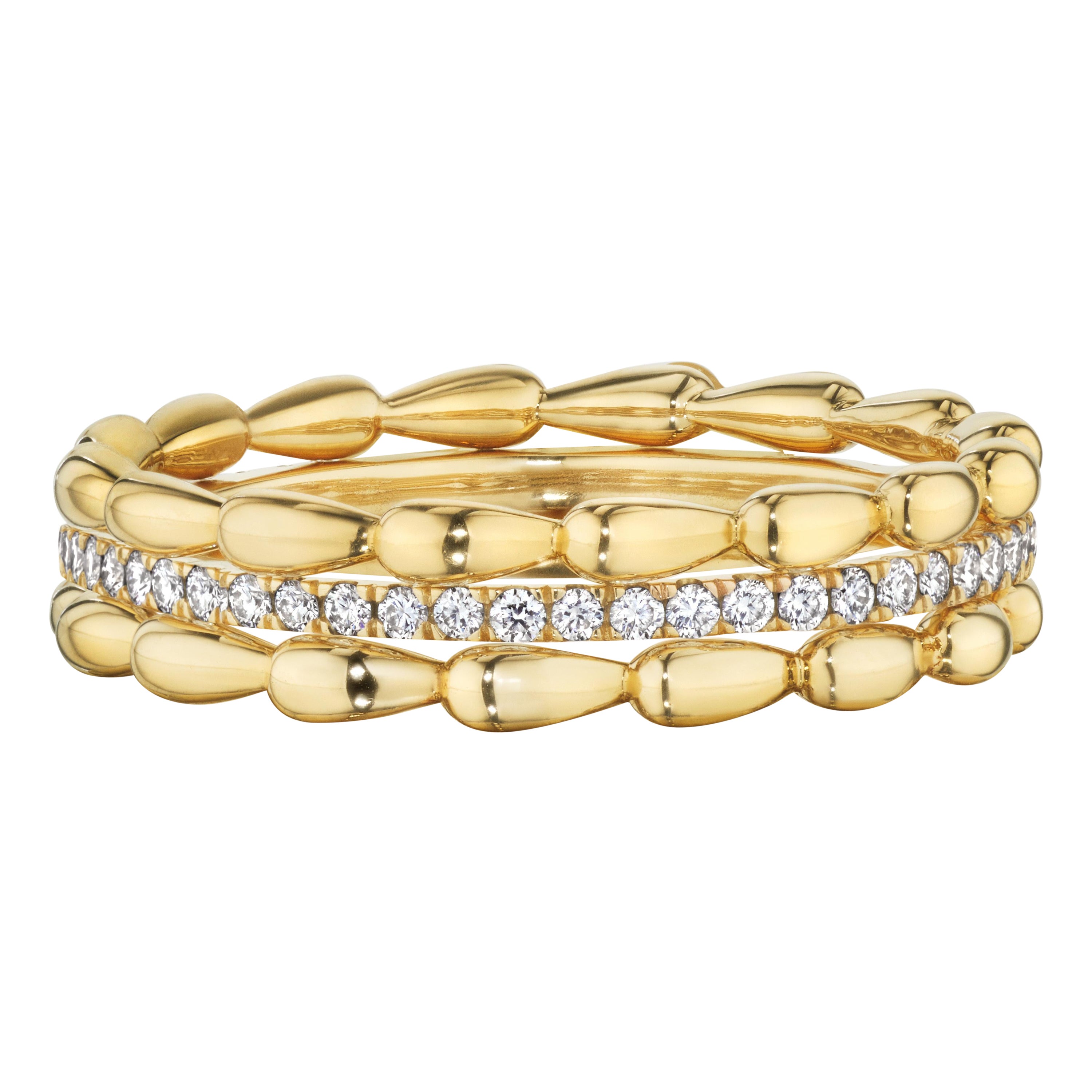 Customizable Diamond Tiara Ring Set For Sale at 1stDibs