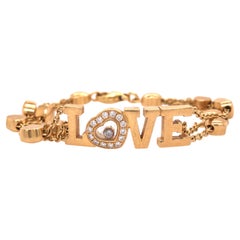 Chopard Happy Diamond Love Armband aus 18K Gelbgold