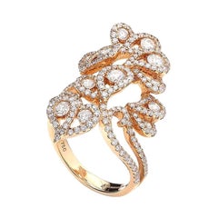 Diamond Pink Gold Ring