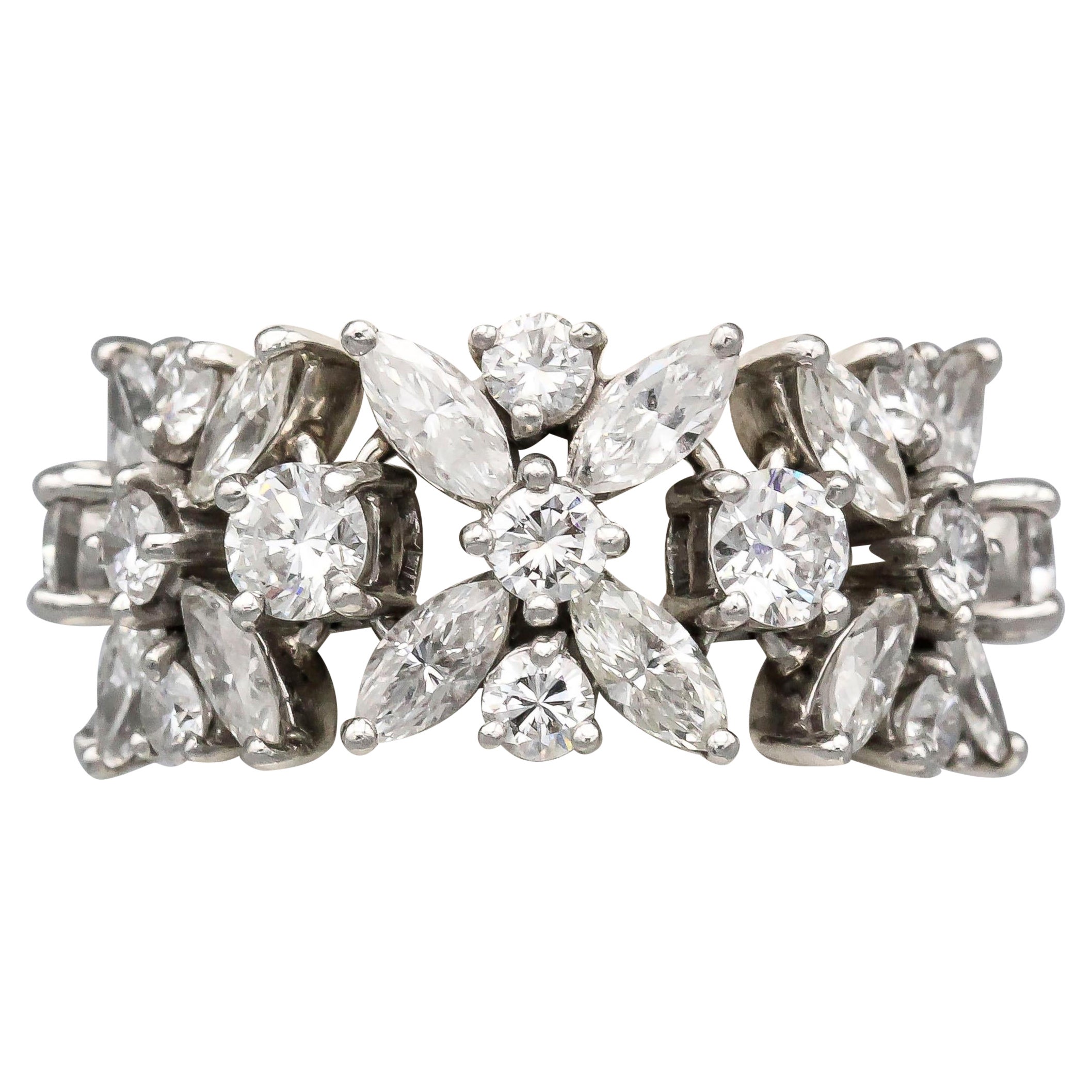 Tiffany & Co. Flexible Diamond Platinum Eternity Band Ring