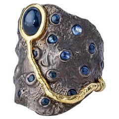Exclusive 925 Sterling Silver Quina Sapphire Ring by German Kabirski