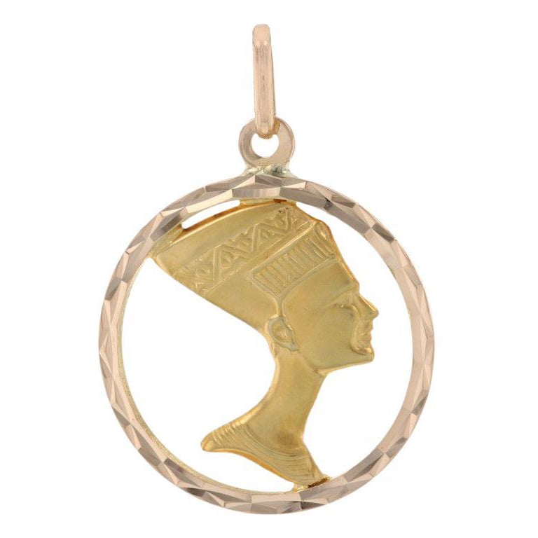 Passport to Egypt 18K Gold Plated Queen Nefertiti French Hook Drop Earrings