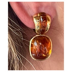18 K Yellow Gold Earrings Citringe by Majo Fruithof Switzerland