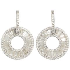 Diamond Gold Hoop Earrings 4