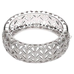 Bracciale con diamanti in oro bianco