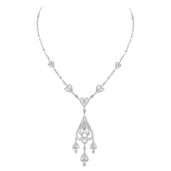 Collier en forme de cœur en diamant