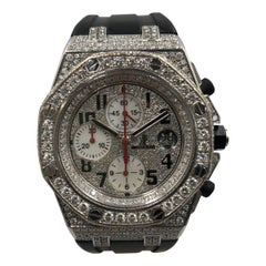 Audemars Piguet Royal Oak Offshore Custom Diamond Wristwatch Full Set