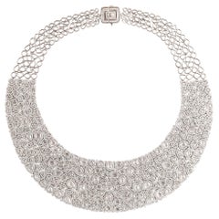 Studio Rêves Cleopatra Rosecut Diamond Carpet Necklace in 18 Karat Gold