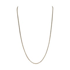 Yellow Gold Diamond Cut Rope Chain Necklace, 10k