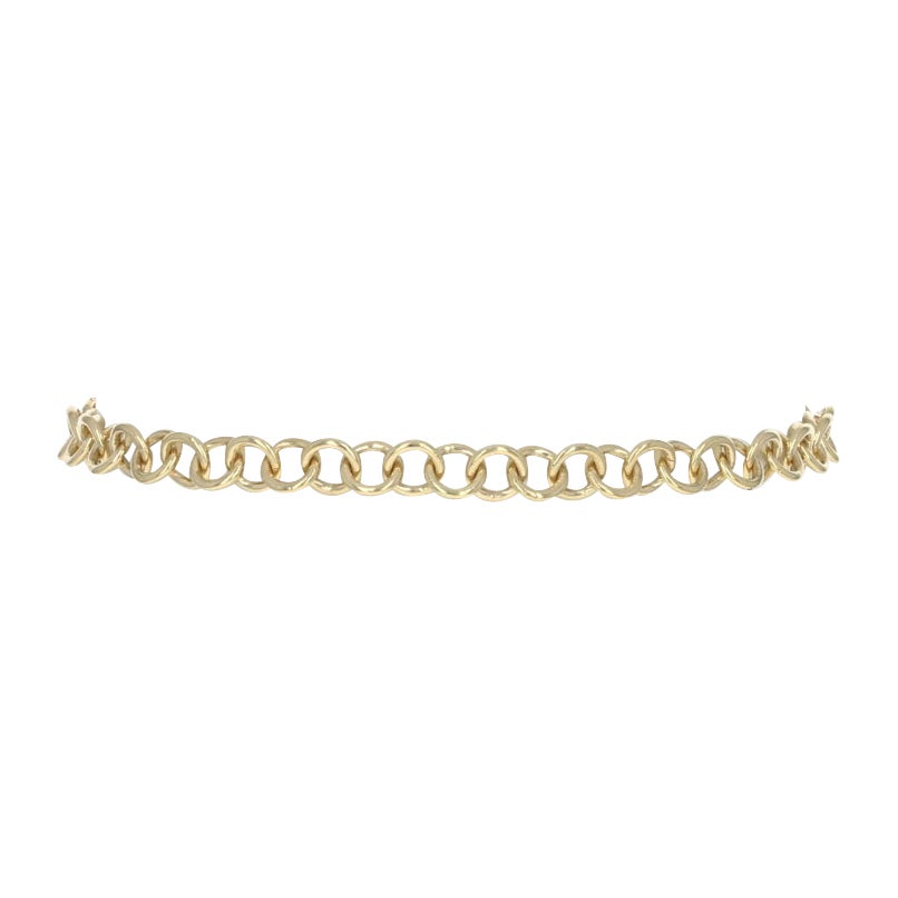 Fancy Cable Chain Bracelet, 18 Karat Yellow Gold, Italy at 1stDibs