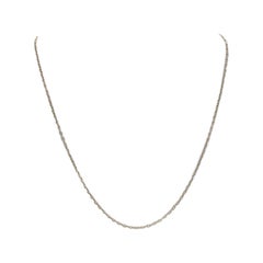 Yellow Gold Diamond Cut Cable Chain Necklace, 14k Italy