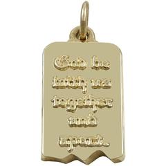 Gold Charm -- God Be With Us Together and Apart