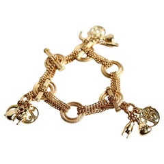 Charm Bracelet in 18k Yellow Gold