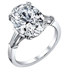 GIA Certified 3 Carat Oval Diamond Ring