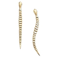 Tiffany & Co. Elsa Peretti Dangling Snake Earrings 18k