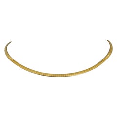 14 Karat Gelbgold Massiv Damen Halskette mit Gliedern Italien