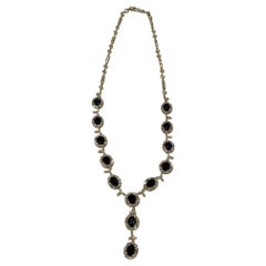 Rare Important Estate Certified 18KT Gold 20CTS Ceylon Sapphire Diamond Necklace