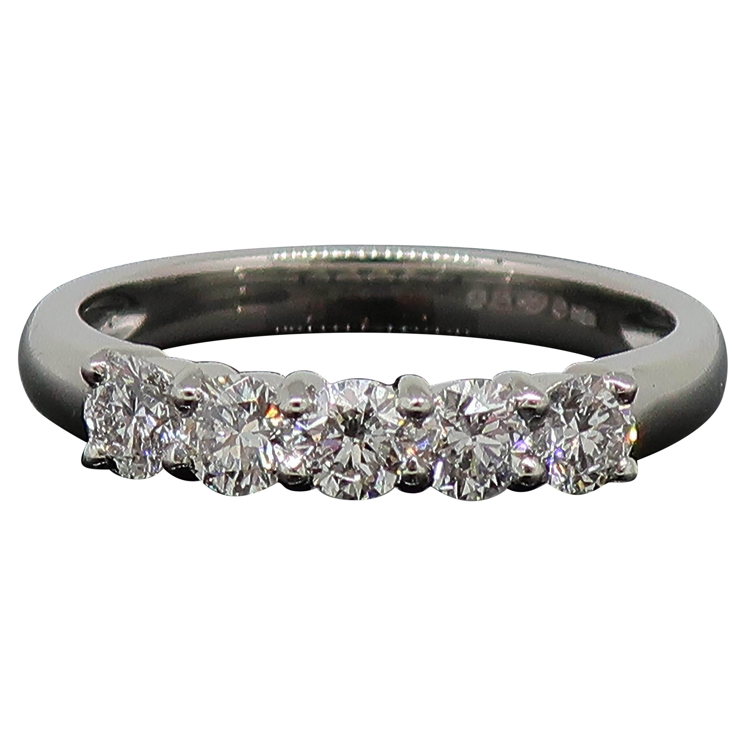 Square Cut Diamond Platinum Eternity Band Ring at 1stDibs square cut