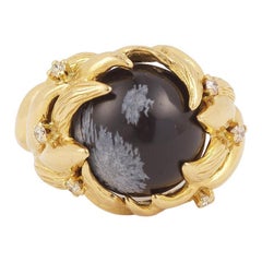 Gilbert Albert 12 Interchangeable Balls 18 Carat Yellow Gold Ring