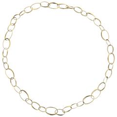 Pomellato Gold Oval Link Chain Necklace