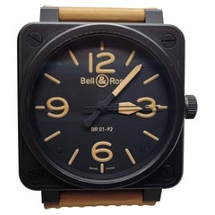 Bell Ross Watch Mens Automatic Stainless Steel Like New BR01-92 Heritage