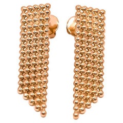 Mesh Drop Earrings in 18kt Rose Gold