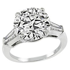 GIA Certified 3.57ct Diamond Engagement Ring