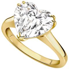 Ana De Costa Gold 3 Carat Gia Certified Diamond Ring 10