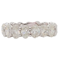 Estate Yellow Diamond Cushion Eternity Band in 18k Yellow Gold For Sale ...
