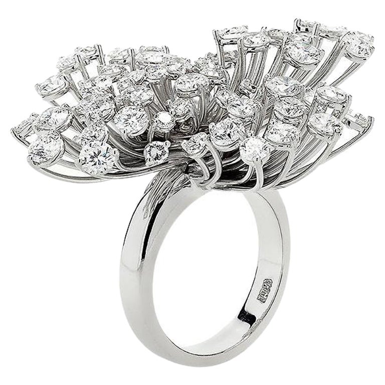 Berjani 'Fireworks' DGA Red Carpet Award Winner 7.13cts Diamond Ring Handcrafted For Sale
