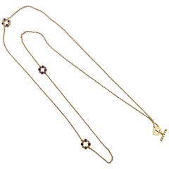 Chantecler Capri Amethyst Gold Station Long Necklace