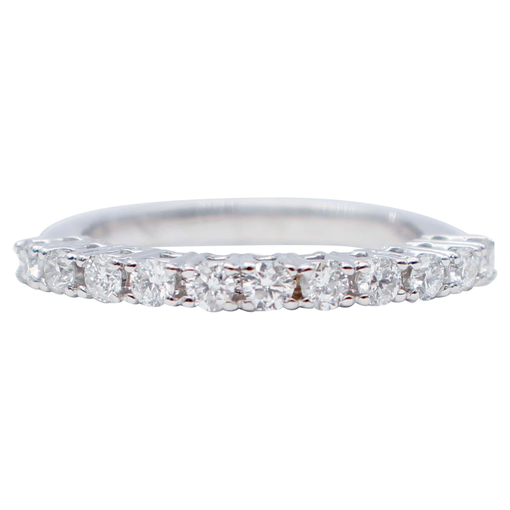Diamonds, 18 Karat White Gold Model Veretta Ring For Sale