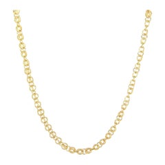Twisted Chain Necklace in 18K Yellow Gold