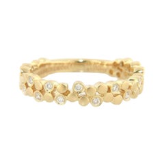 New Gabriel & Co. 0.12ctw Diamond Bubbles Ring in 14K Yellow Gold