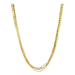 Lana Malibu Five Strand Layering Necklace in 14K Yellow Gold
