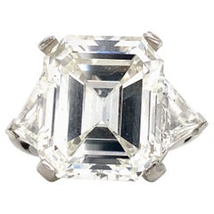 Emilio Jewelry GIA Certified Emerald Cut Diamond Ring 