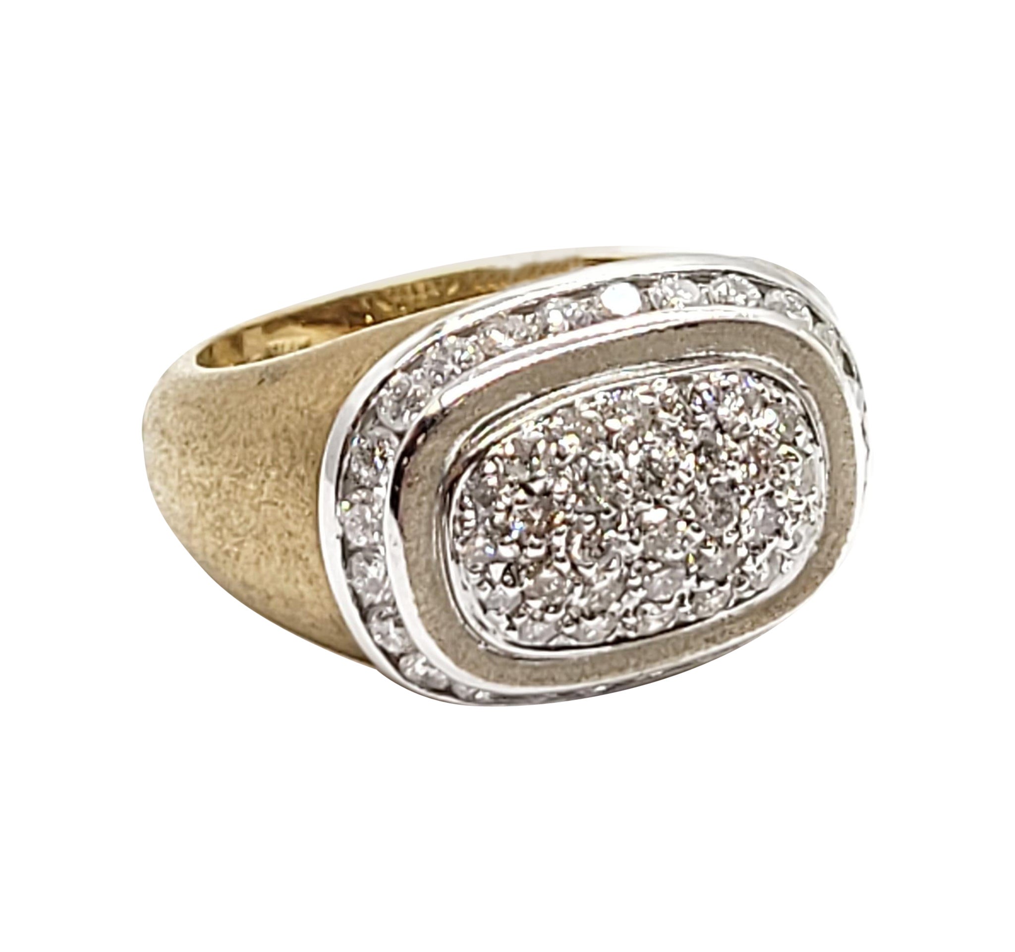 Andreoli 0.82 Carat Diamond 18 Karat Gold Ring For Sale