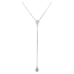 Kendra Scott Lilian 0.39ctw Diamond Y Necklace in 14K White Gold