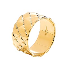 Syna Yellow Gold Mogul Textured Ring